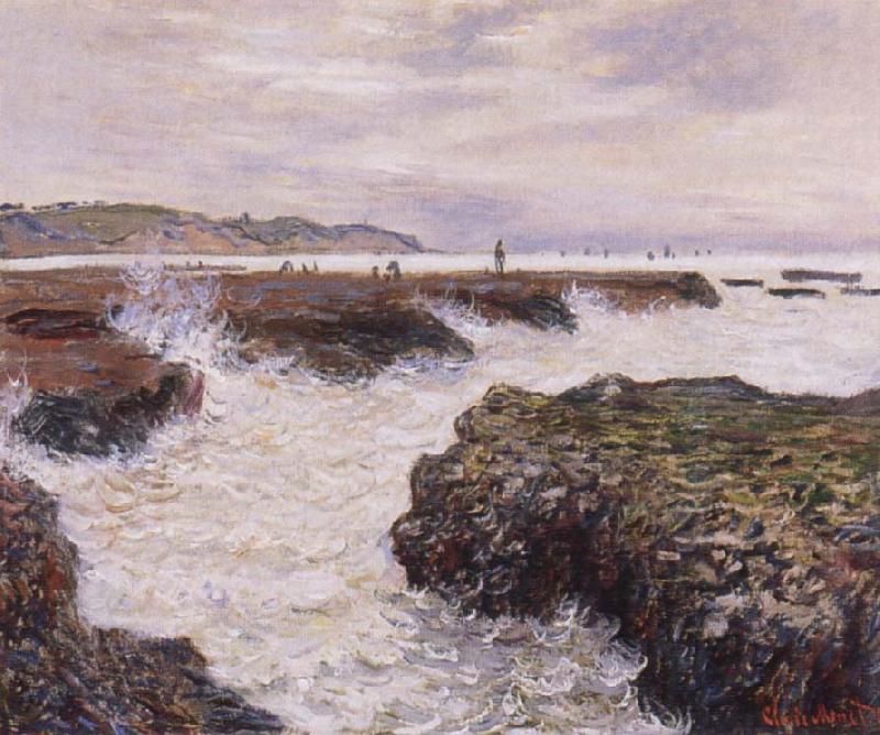 Claude Monet The Rocks near Pourville at Ebb Tide oil painting picture